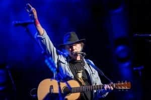 Neil Young salute