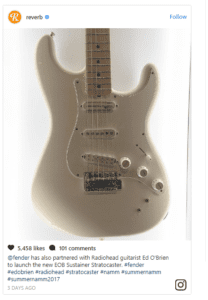 Signature, Radiohead&#8217;s Ed O&#8217;Brien Designs New Signature Guitar with Fender