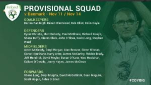 James McCarthy included in provisional 34-man Republic of Ireland squad for World Cup play-off, McCarthy Fitness Boost But Walters Unlikely to Meet Danes