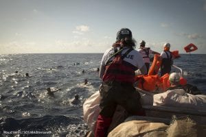 More than 500 people are now safely onboard Aquarius, a search and rescue vessel run by Médecins Sans Frontières, Nearly 600 Rescued But Incalculable Numbers Missing Presumed Drowned
