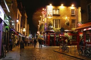 Dublin Temple Bar At night