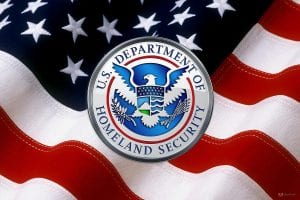 US Dept Homeland Security American Flag