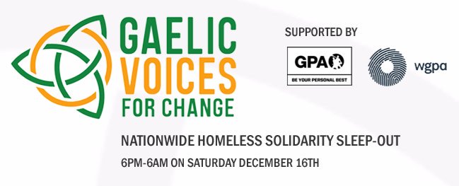Gaelic Voices For Change Sleep Out