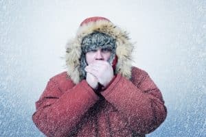 Weather Frozen Man Winter Clothes Snow Blizzard