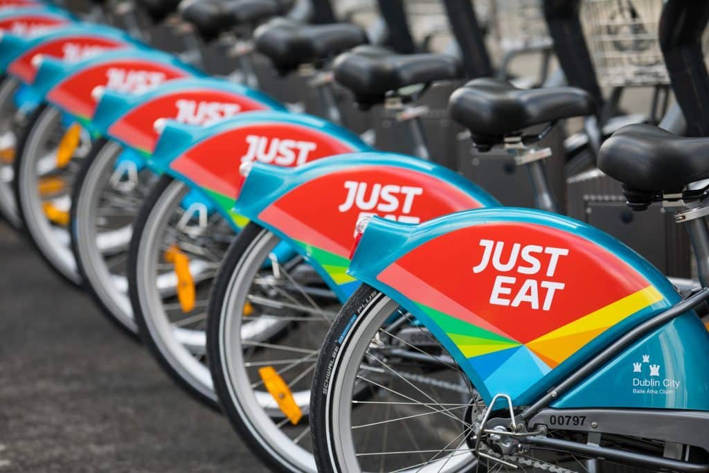 Just Eat new dublinbikes commercial partner 1