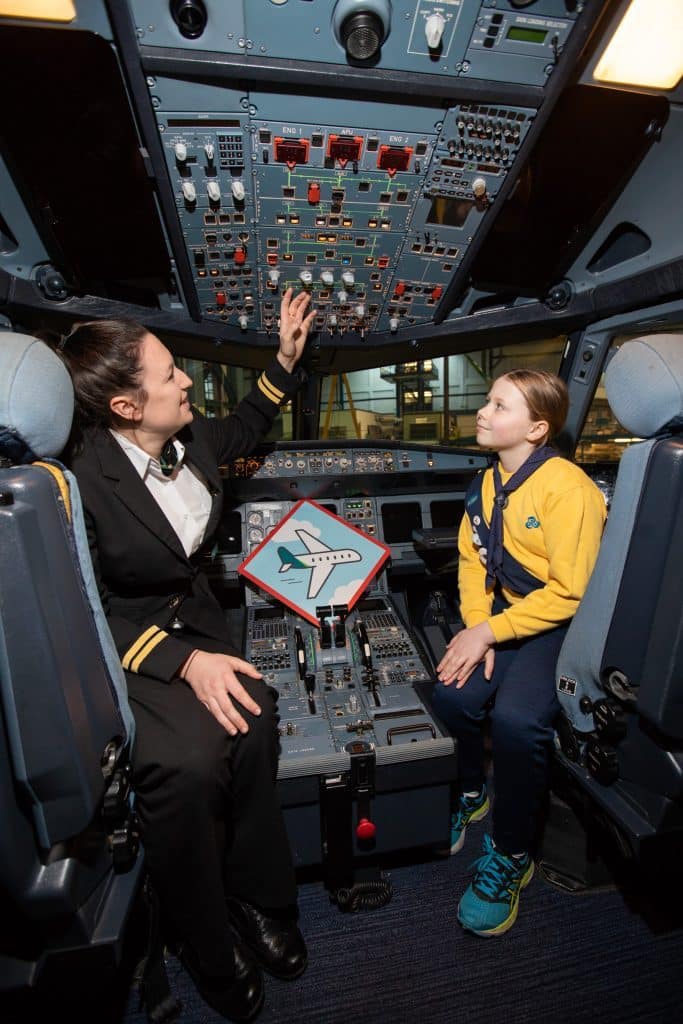 Aer Lingus partners with Irish Girl Guides for STEM Aviation badge 10