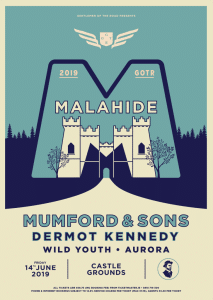 Mumford and Sons Malahide Castle Artwork