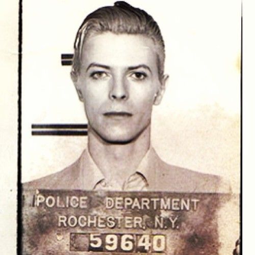 David Bowie Mugshot