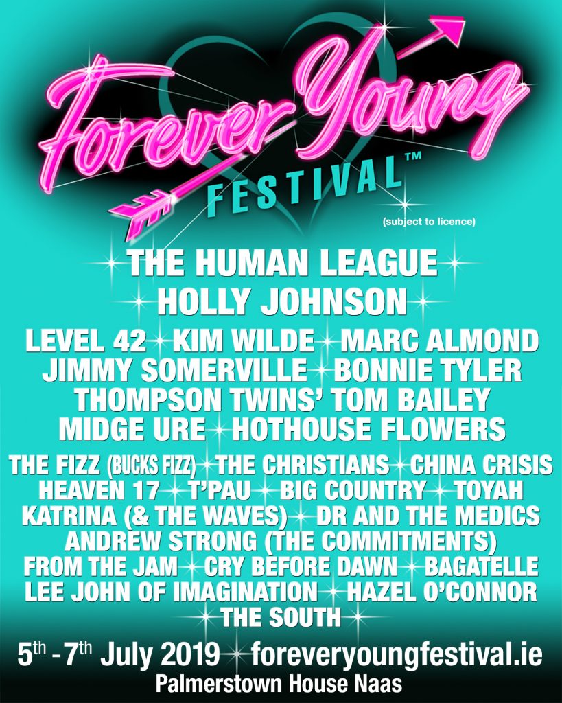 Young, Ireland&#8217;s First 80&#8217;s Festival &#8216;Forever Young&#8217; Has Quite The Line Up!