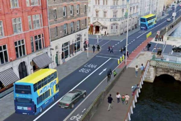 NTA Bike Lane Wellington Quay