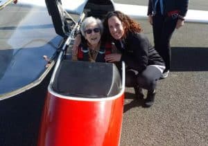 , Photos: Elderly Woman Celebrates Her 100th Birthday In A Glider Plane!