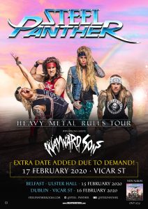 , Steel Panther Announce Extra Dublin Date Due To Phenomenal Demand!