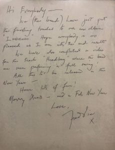 , Letter By Freddie Mercury Year Before He Died Up For Auction
