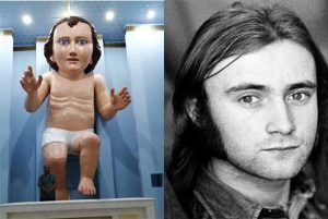 , Church Erects Huge Baby Jesus Statue That Looks Like Phil Collins!