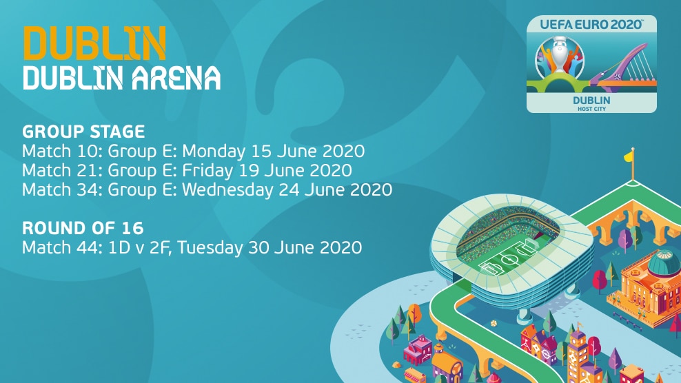 EURO 2020 Template fixture DUBLIN