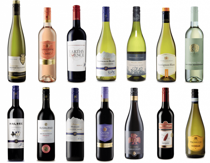 Aldi discount white wine