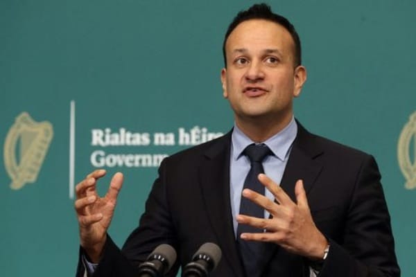 Leo Varadkar Address Podium Green