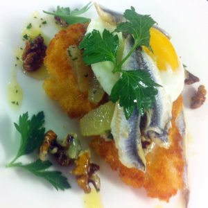 Escalope of chicken with herb crust 1