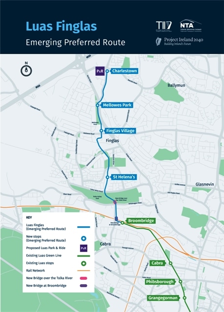 Luas Finglas EPR Map 01