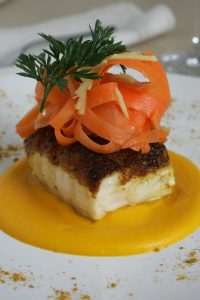 spiced monkfish