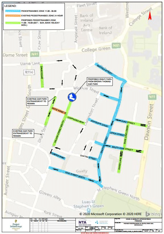 Map Of Pedestrian Sts 