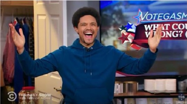 "Trump jeered by Trevor Noah"