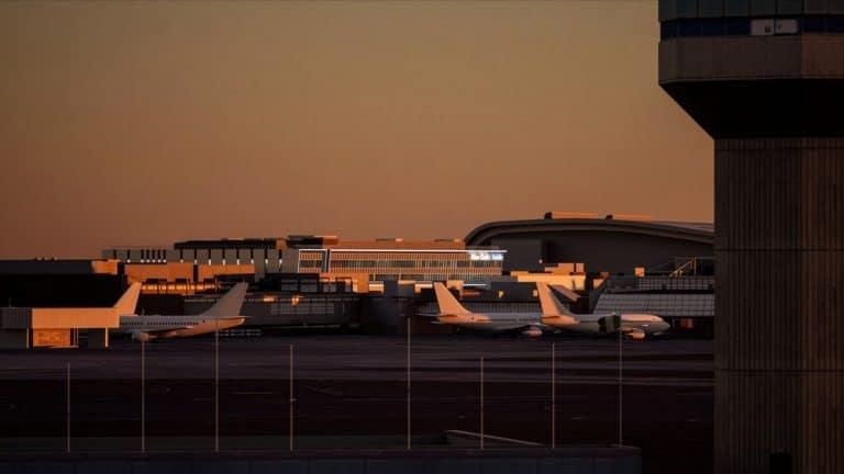 Dublin Airport T1 Building Renewal Night