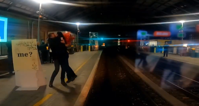 Love Was In The Air Last Night At Pearse Street Dart Station