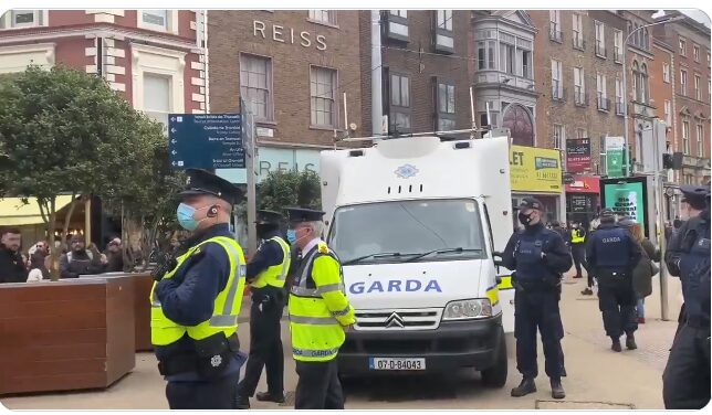 Chaos On Grafton Street After Clashes At Anti Lockdown Protest