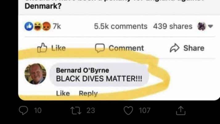 Bernard OByrne Black Dives Matter