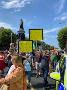 protest, Thousands March In Dublin Against Covid Vaccine &#038; Restrictions