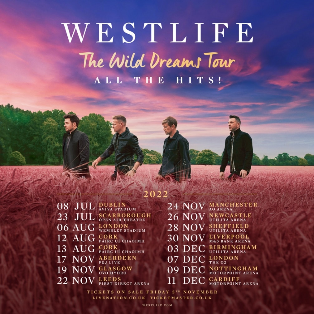 Westlife Wild Dreams Tour 2022