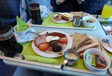 Irish Rail Breakfast Seat61