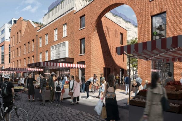 Dublin Moore Street Archway Plans Looking East Hammerson