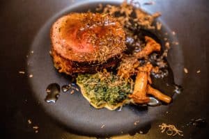 MAF23 venison with creamy spinach and chanterelles scaled e1675259853606