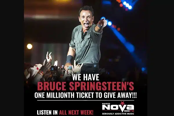 Bruce Springsteen One In A Million Giveaway On Radio Nova 1