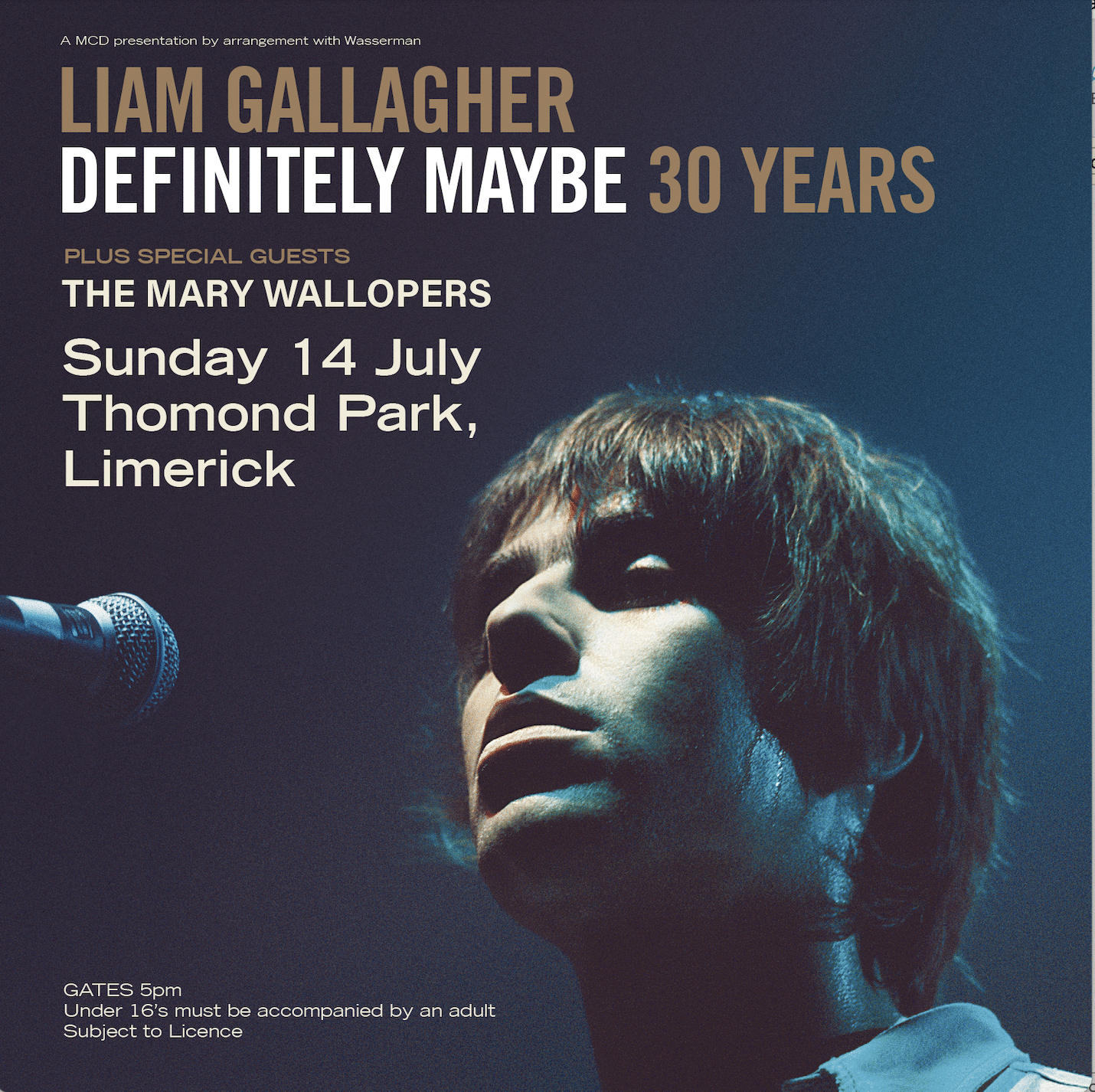 Liam Gallagher Comes To Thomond Park In July