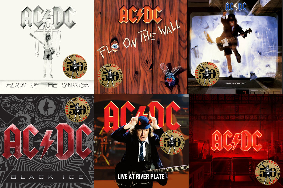 ACDC For Six More 50th Anniversary Gold Vinyl Releases