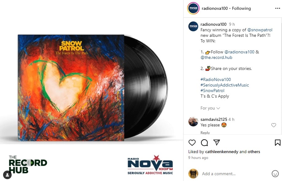 The Radio Nova Vinyl Vault Snow Patrol Instagram