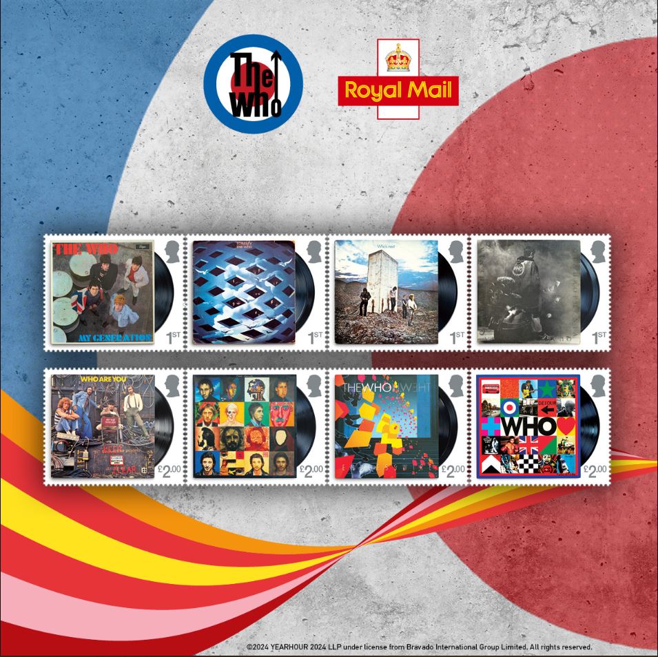 Royal Mail Will Celebrate The Who With Special 60th Special Anniversary Stamp Set