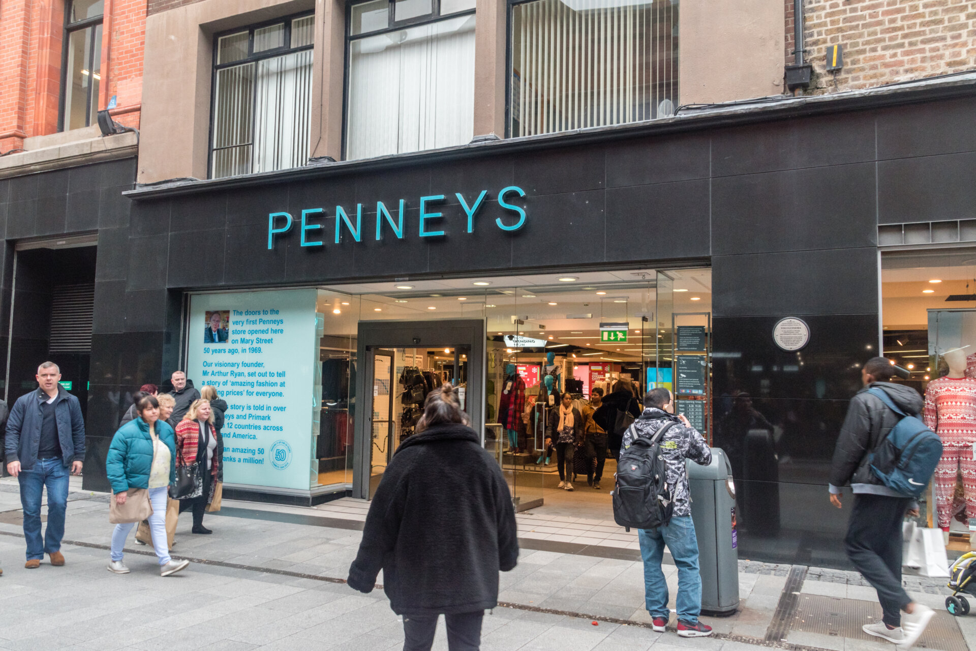 Penneys shoppers will be charged for paper bags from Monday.