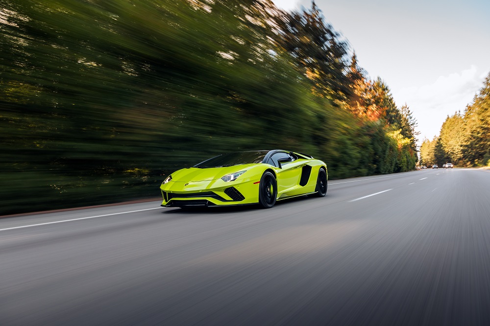 Green Lamborghini