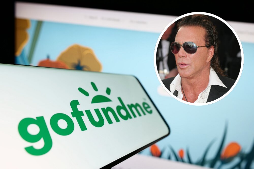 mickey rourke gofundme
