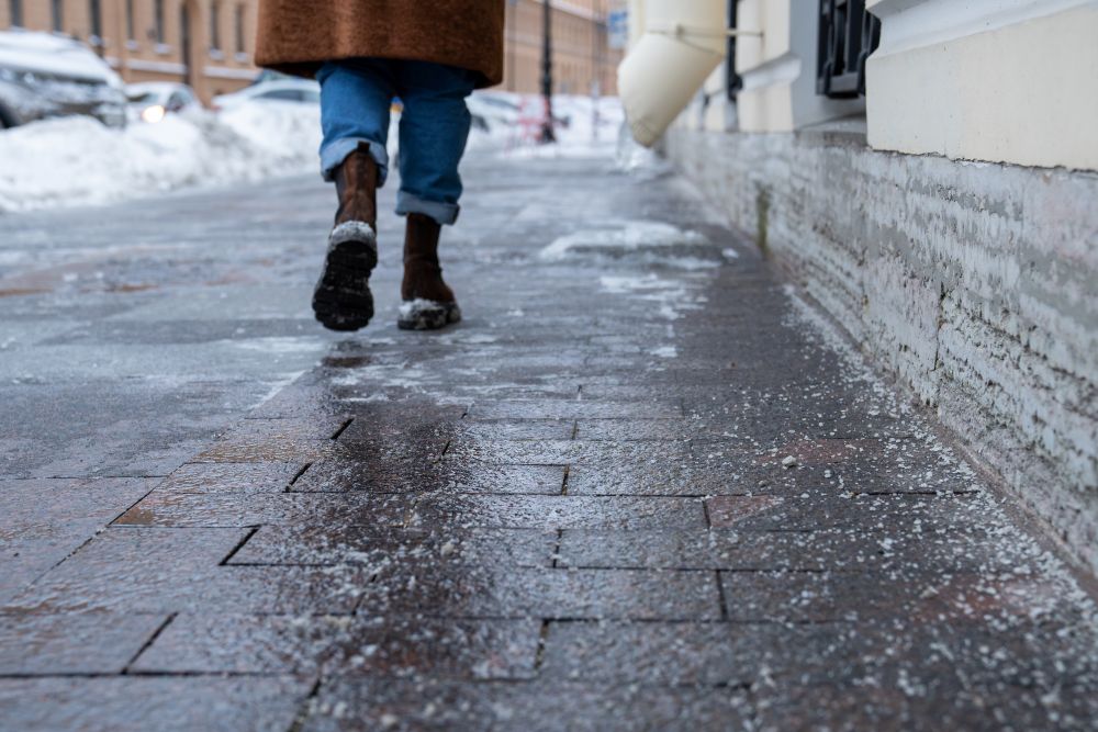 Icy conditions