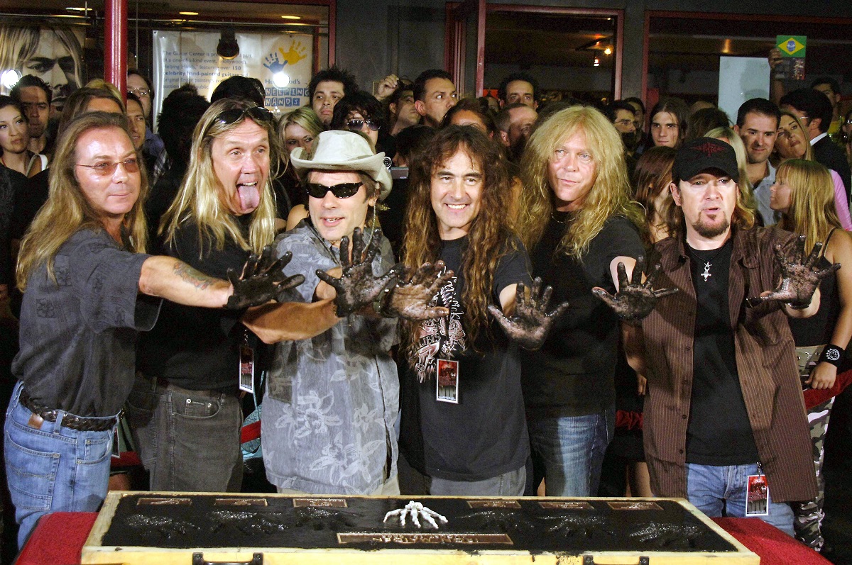 Dave Murray, Nicko McBrain, Bruce Dickinson, Steve Harris, Janick Gers and Adrian Smith, Iron Maiden Hall Of Fame