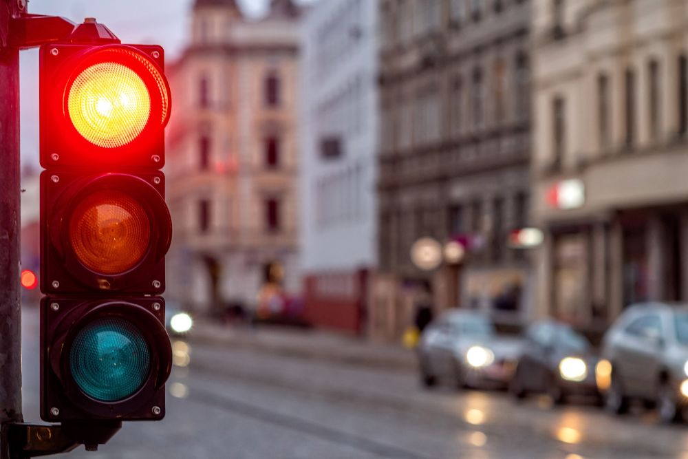 Red traffic light