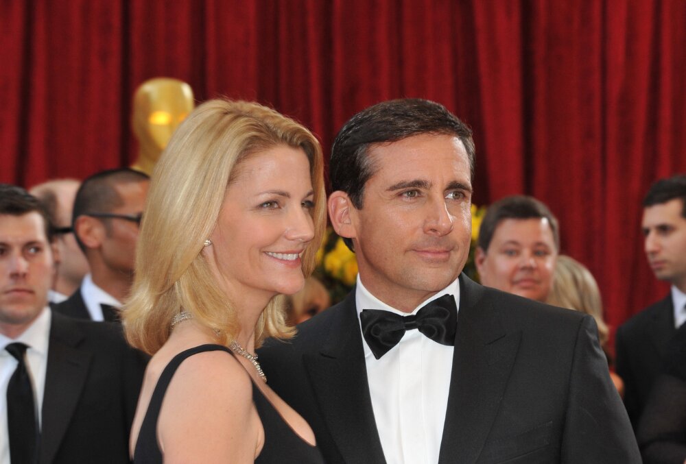 Steve Carell attends the 82nd Annual Academy Awards with wife and The Office co-star Nancy Carell in Hollywood in 2010. Picture, Paul Smith, Featureflash