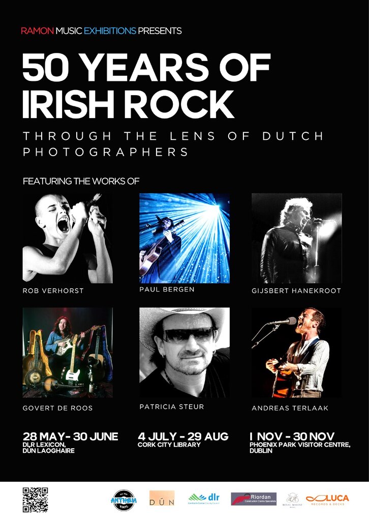 U2, Sinéad O'Connor And Gallagher Featured In Dún Laoghaire '50 Years Of Irish Rock' Exhibition 3 '50 Years Of Irish Rock' Ramon Music Exhibition