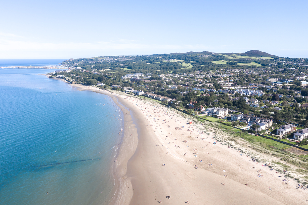 Burrow Beach is a popular seaswim spot in Sutton, County Dublin