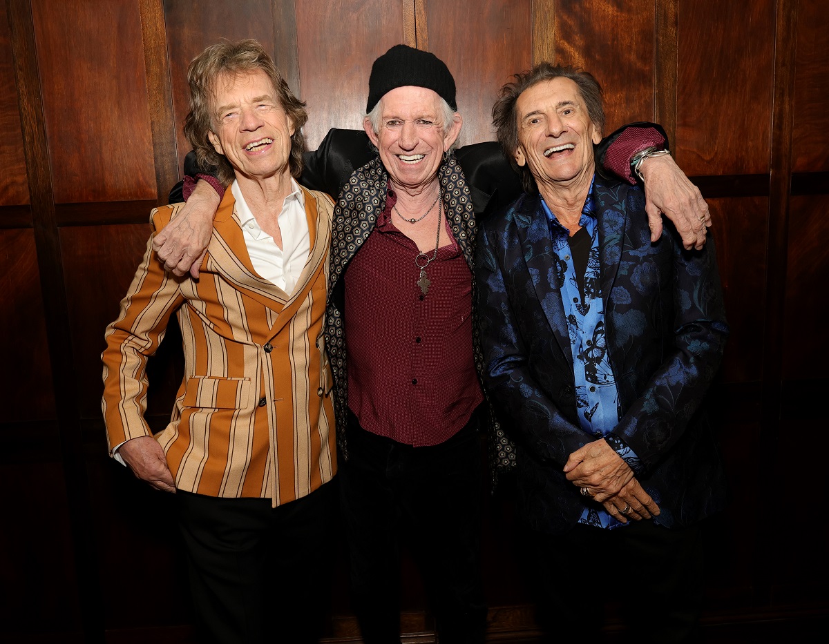 Mick Jagger, Keith Richards & Ronnie Wood attended a launch event in Brooklyn, New York to announce the release of their new studio album Foreign Tongues. Credit Kevin Mazur